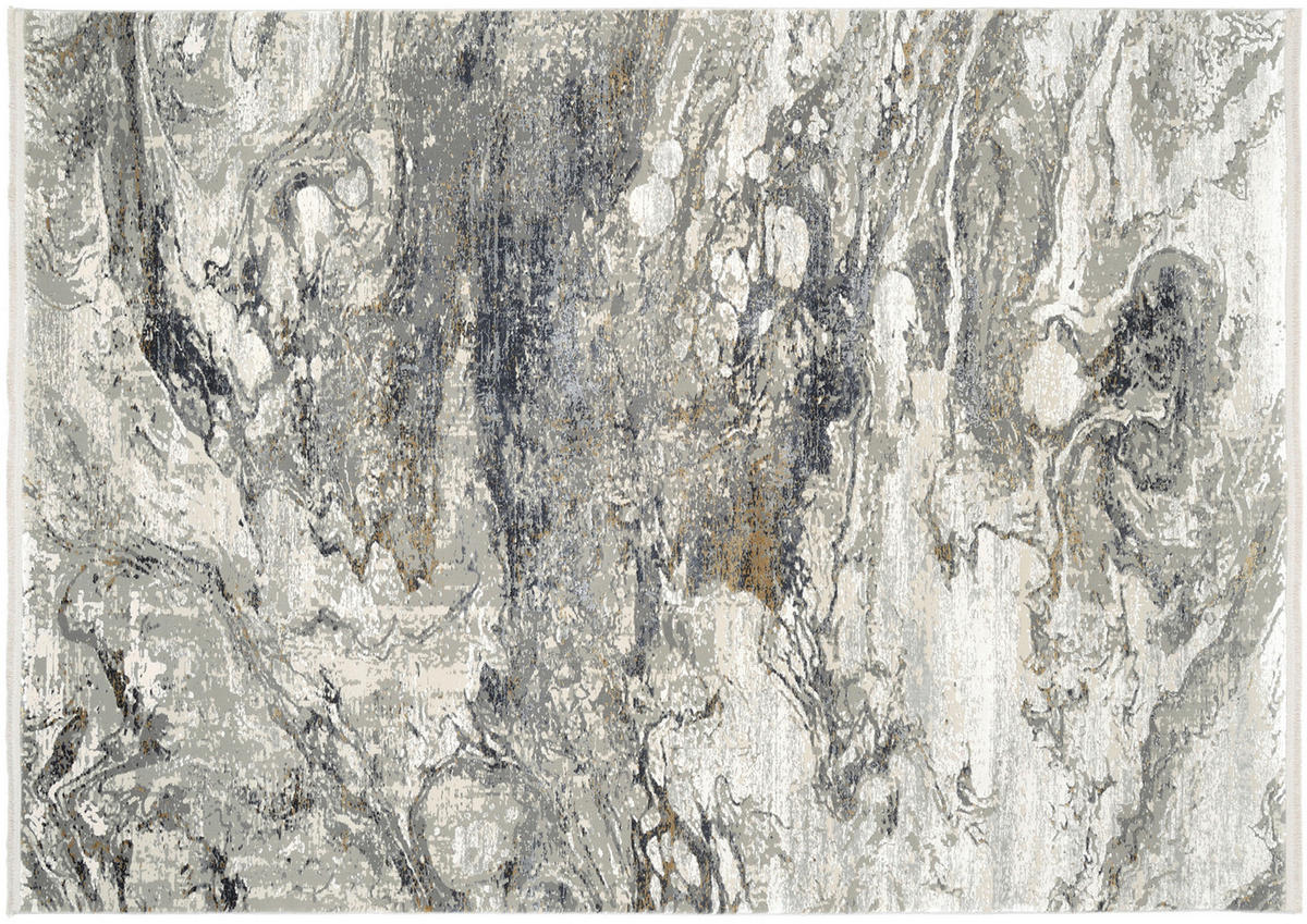 WEBTEPPICH 240/340 cm Lille Grau, Goldfarben  - Goldfarben/Grau, Design, Textil (240/340cm) - Dieter Knoll