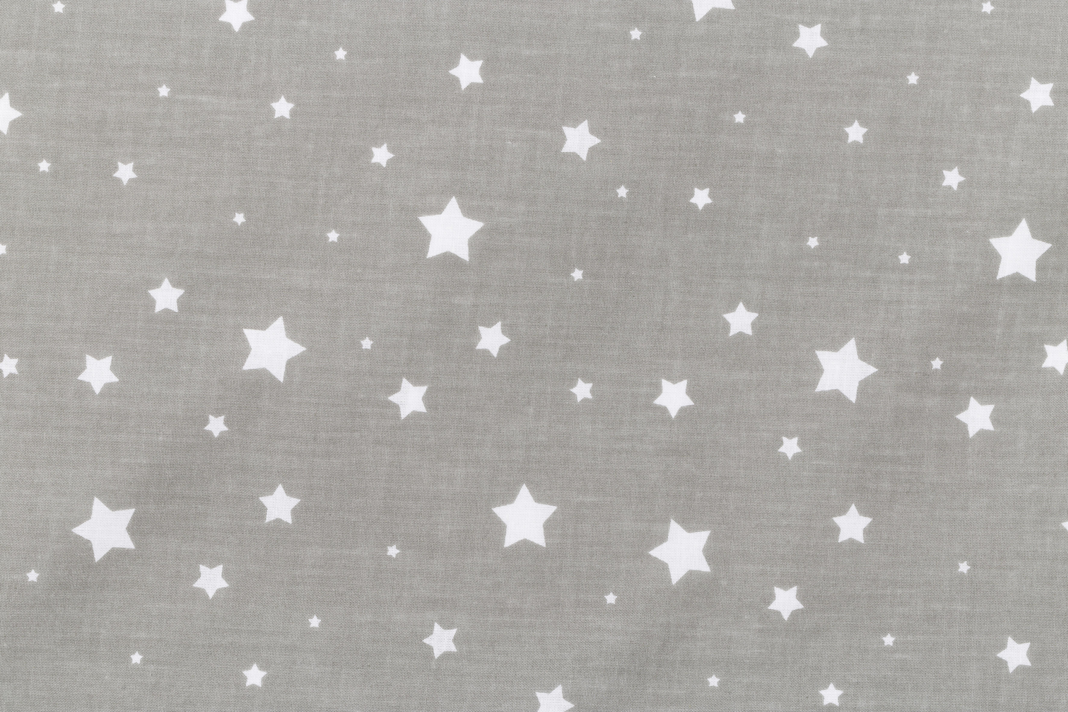 HOCHSTUHLEINLAGE   grau mit Sterne   Lunch  - Grau, Basics, Textil (23/42cm) - My Baby Lou