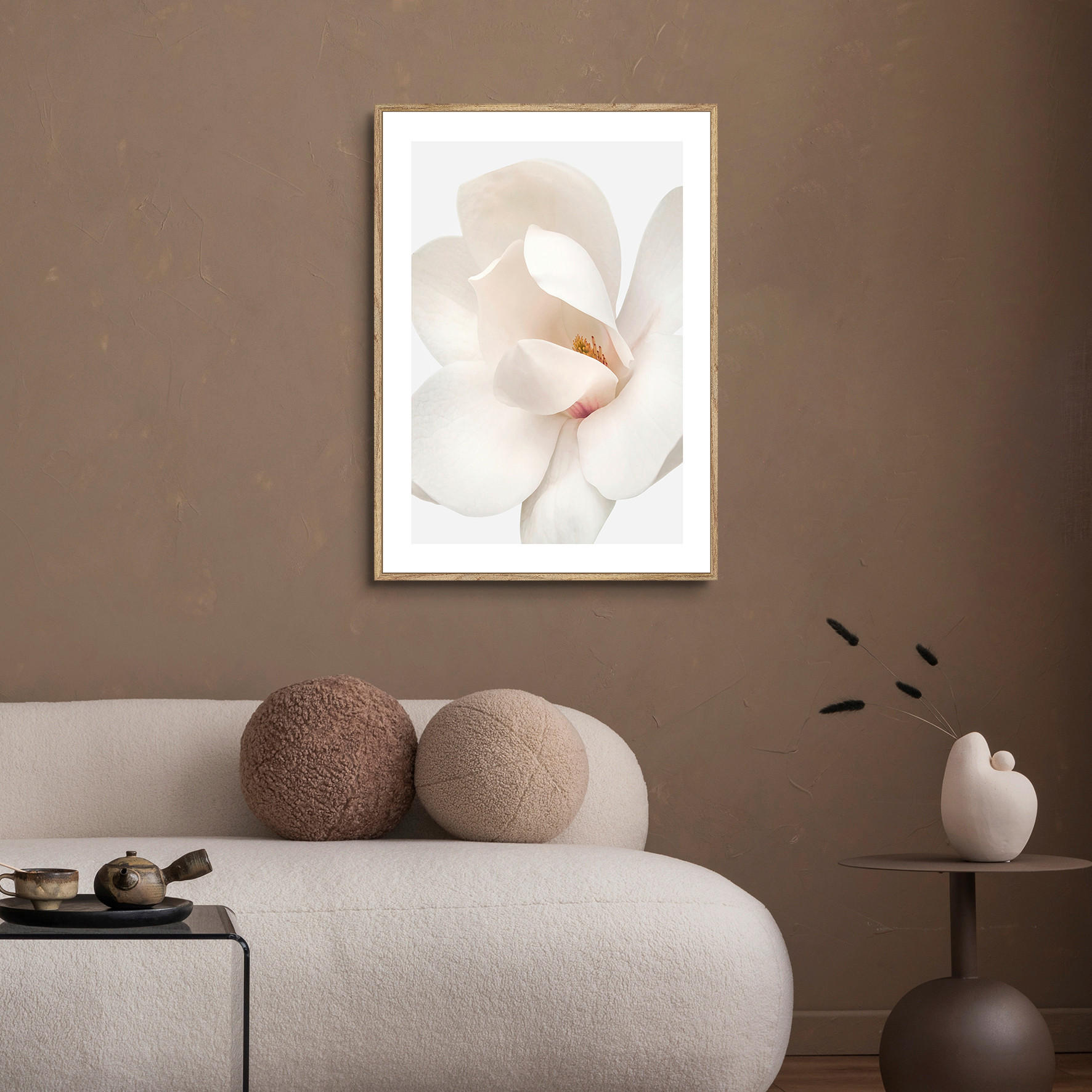 TIŠTĚNÉ OBRAZY NA PLÁTNĚ, květiny, 51,2/71,2 cm  - barvy dubu/vícebarevná, Basics, kompozitní dřevo (51,2/71,2cm) - Monee