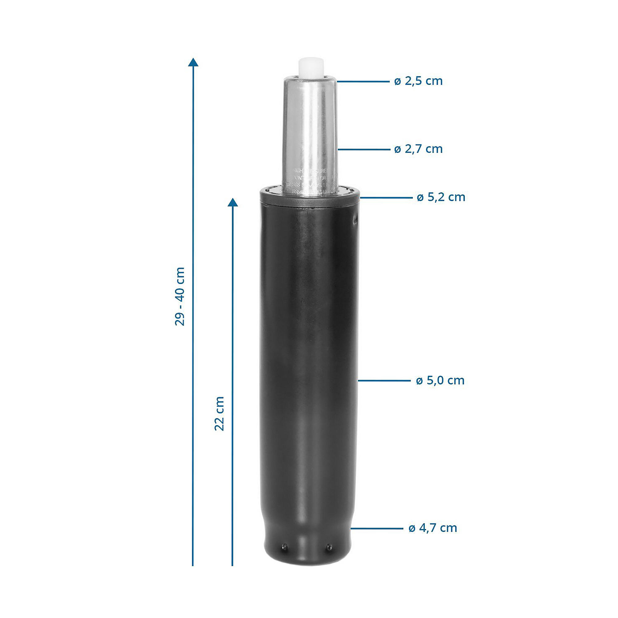 Gasdruckfeder 5,2/29-40/5,2 cm  - Schwarz, Basics, Metall (5,2/29-40/5,2cm) - MID.YOU