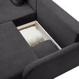 ECKSOFA  in Cord Anthrazit  - Anthrazit/Schwarz, KONVENTIONELL, Kunststoff/Textil (217/146cm) - Carryhome