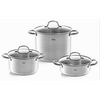 SET POSOD  San Francisco   kovina   - srebrne barve, Basics, kovina/steklo - Fissler