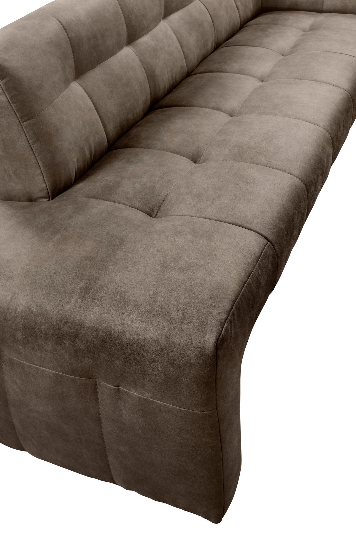 KLUPA KUTNA  taupe  drvo, tekstil, drvni materijal      - crna/taupe, Moderno, drvni materijal/drvo (265/197cm) - Livetastic