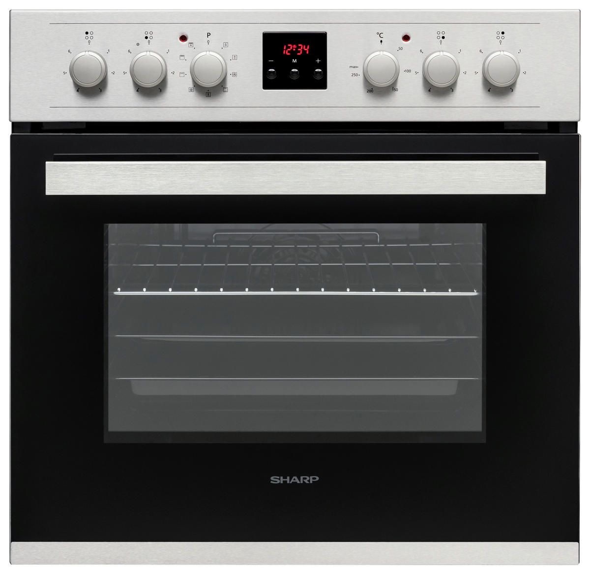 HERDSET SHARP K-62D19IM0-EU  - Edelstahlfarben/Schwarz, Basics (59,5/59,5/57,5cm) - Sharp