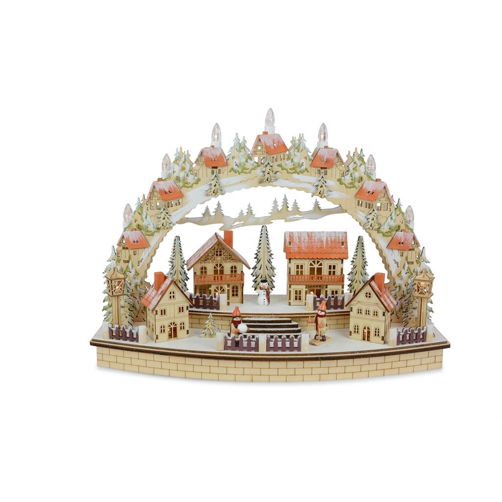 WEIHNACHTSPYRAMIDE  - Beige, Basics, Holz (11,5/34/44,5cm)