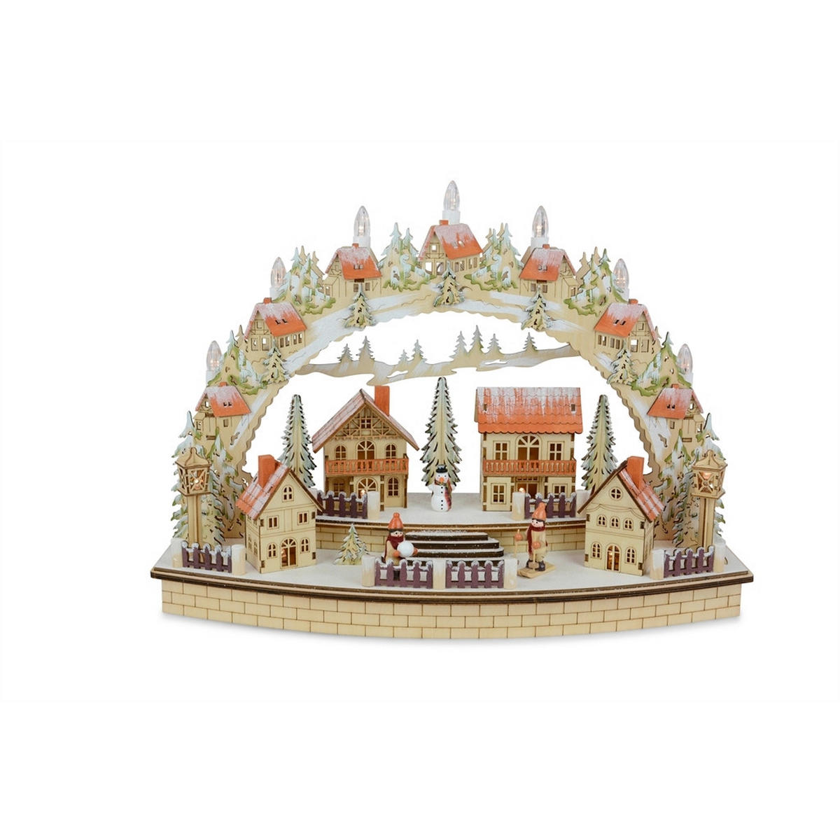 WEIHNACHTSPYRAMIDE  - Beige, Basics, Holz (11,5/34/44,5cm)
