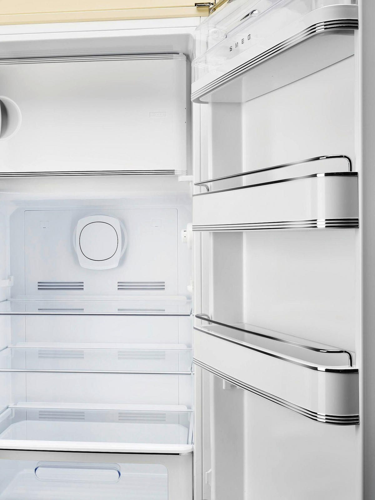 KÜHLSCHRANK 60/150/72,8 cm FAB28RCR6  - Creme, Basics, Glas/Metall (60/150/72,8cm) - SMEG