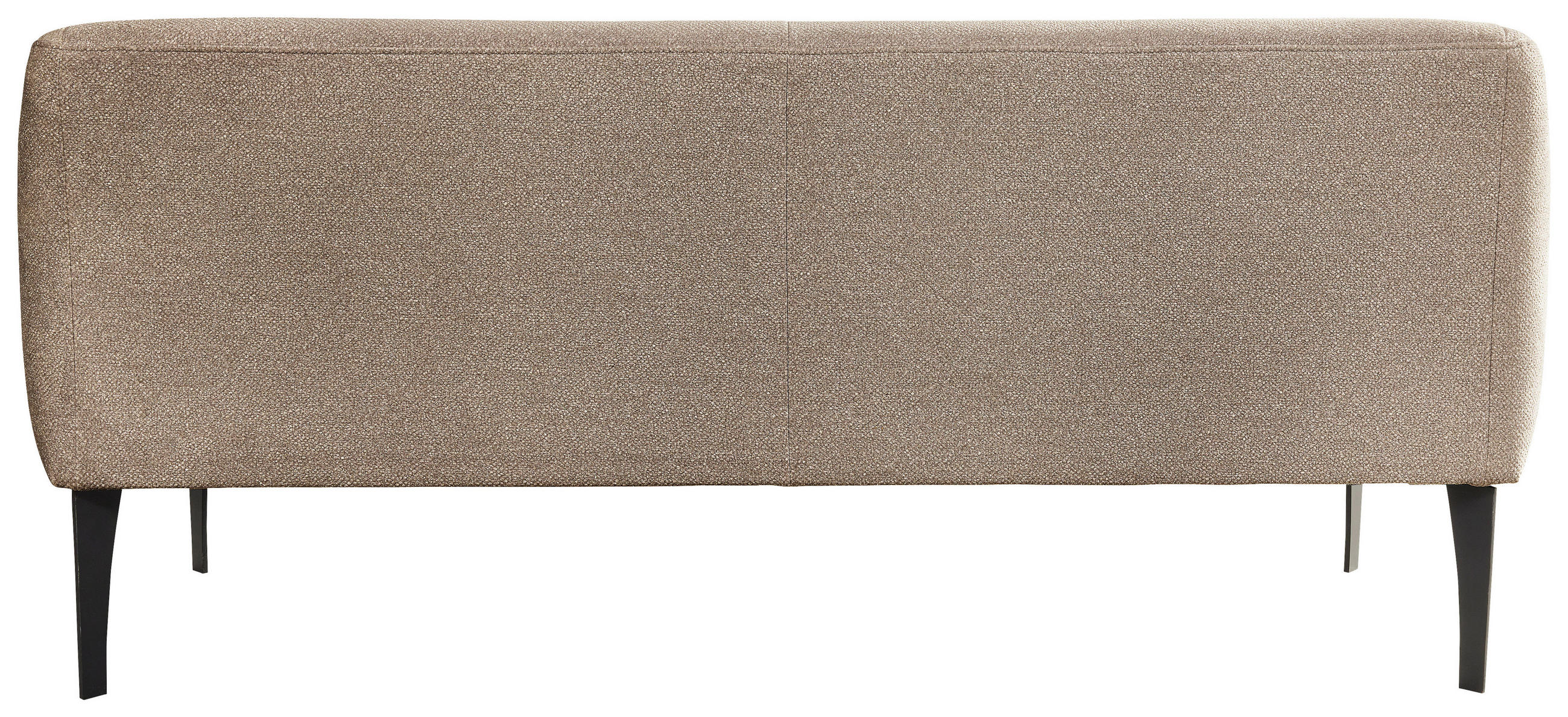 SITZBANK in Textil Hellbraun  - Hellbraun/Schwarz, KONVENTIONELL, Textil/Metall (197/85/72cm) - Moderano