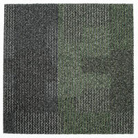 TEPPICHFLIESE 50/50 cm  in Grau, Grün  - Grau/Grün, Basics, Textil (50/50cm)