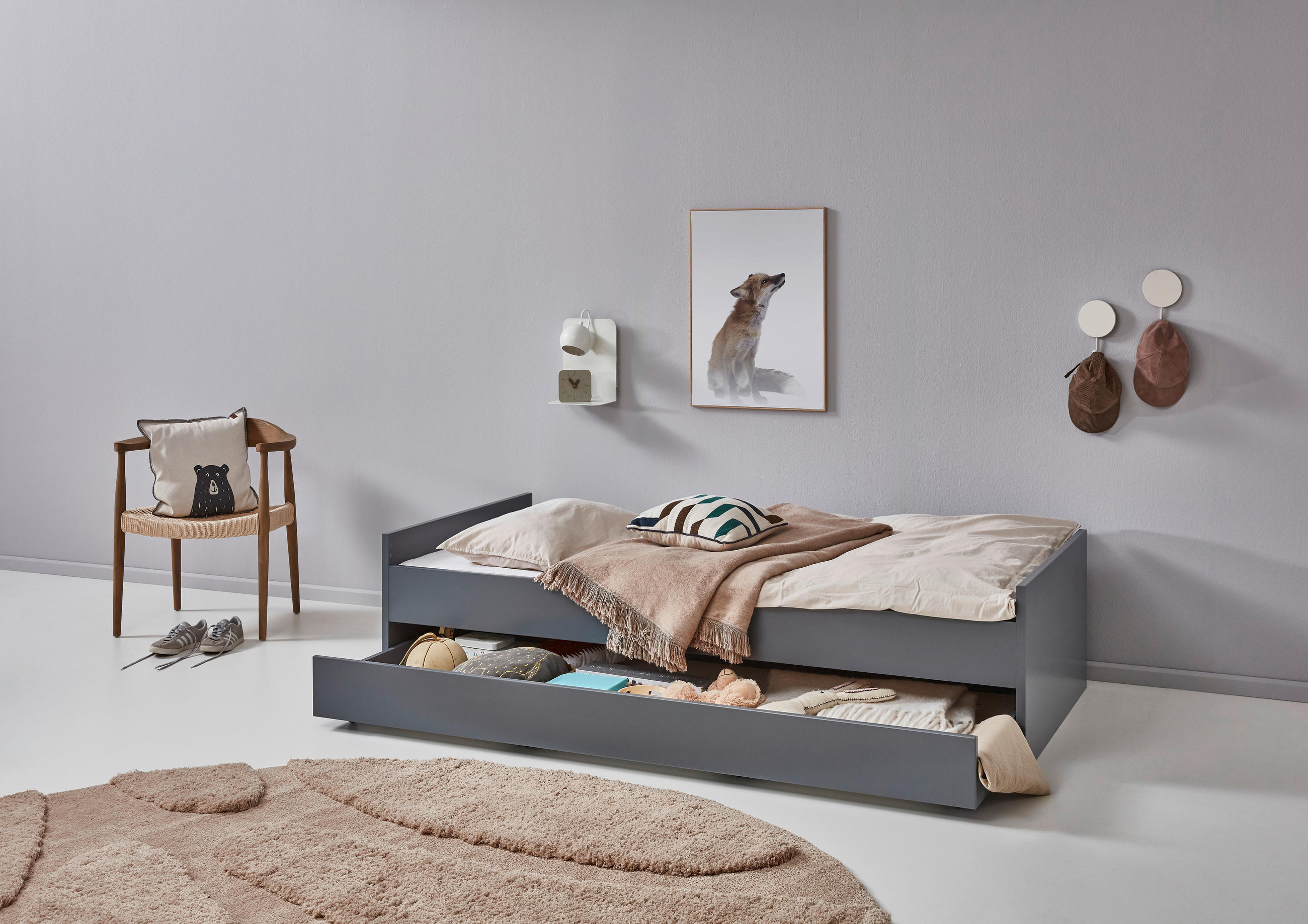 FÖRVARING antracit  - antracit, Lifestyle, trämaterial/plast (94/20/199cm) - Stylife