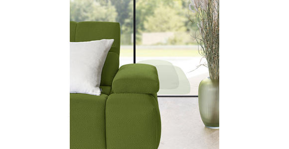 ECKSOFA in Struktur Grün 233/313 cm - Schwarz/Grün, Design, Kunststoff/Textil (233/313cm) - Emilio Belluti