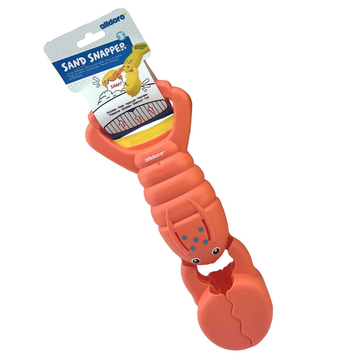 SANDSPIELZEUG Sand Snapper  - Koralle, Basics, Kunststoff (5,5/34,5/12cm) - alldoro