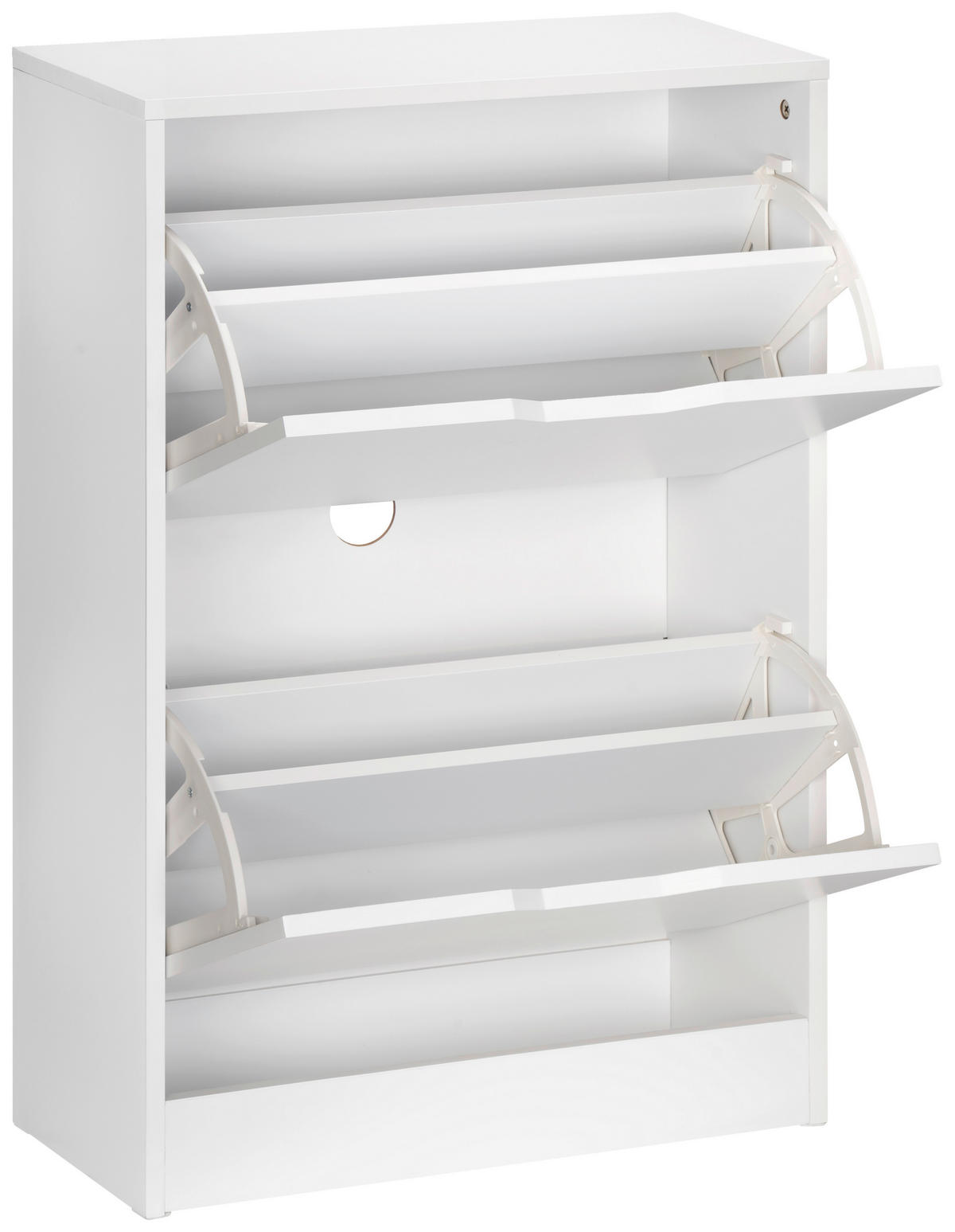 VYKLÁPĚCÍ BOTNÍK, bílá, 55/80,5/23,5 cm - bílá, Design, kompozitní dřevo (55/80,5/23,5cm) - Livetastic