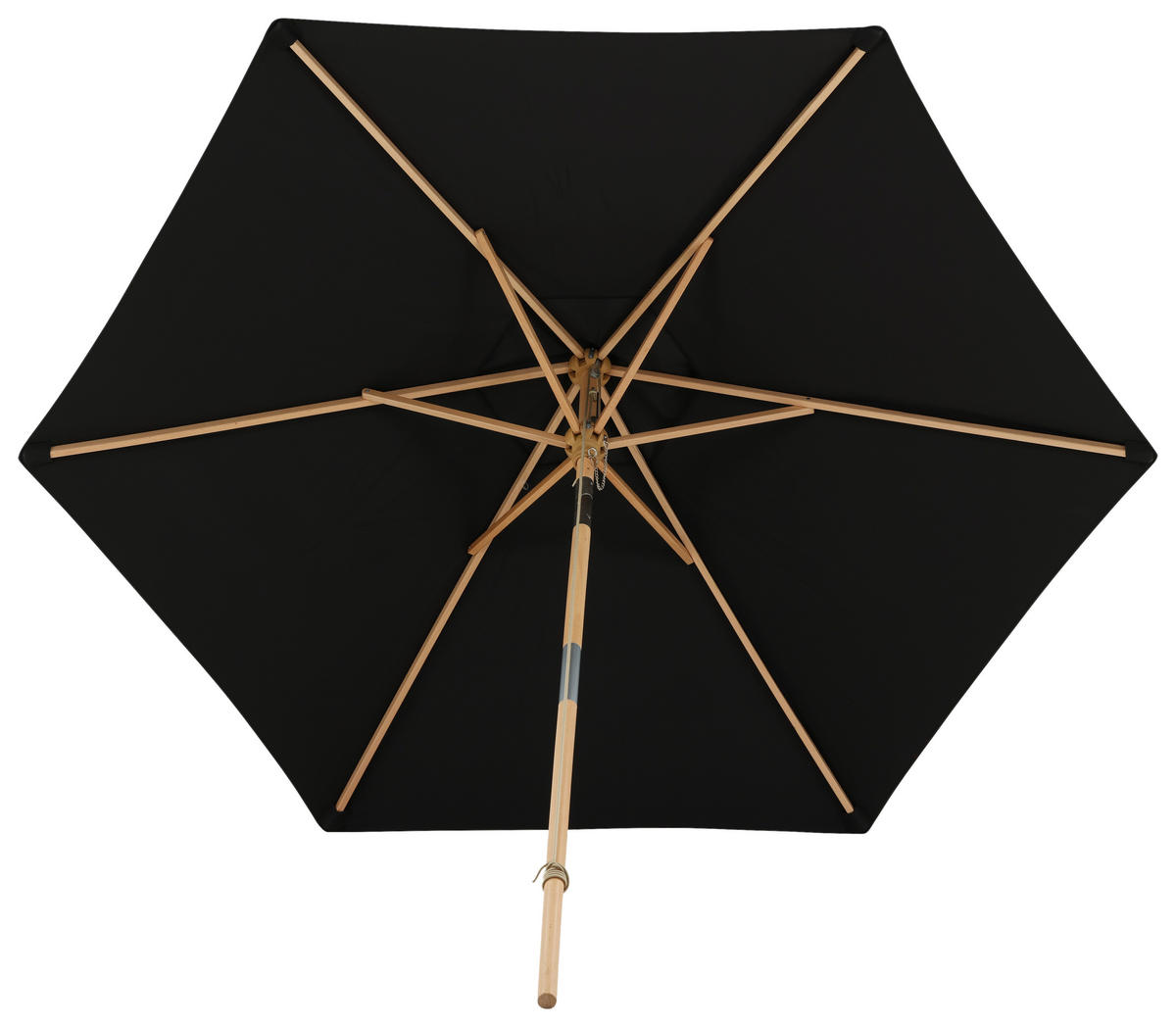 SONNENSCHIRM 250 cm  - Schwarz, KONVENTIONELL (250/232cm) - Gardenson