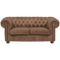CHESTERFIELD SOFA braon  - vendž/braon, Lajfstajl, tekstil/drvo (180/76,5/96cm) - Landscape