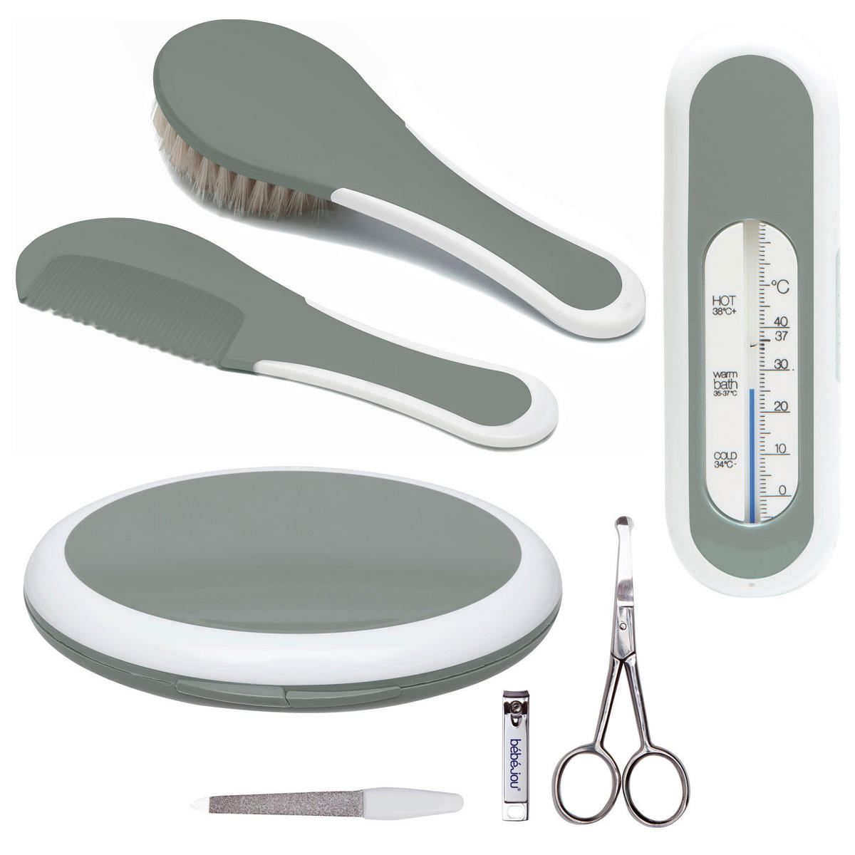 BABYGESCHENKSET - Grün, Basics, Kunststoff (22.1/22.1/5cm) - Bebe Jou