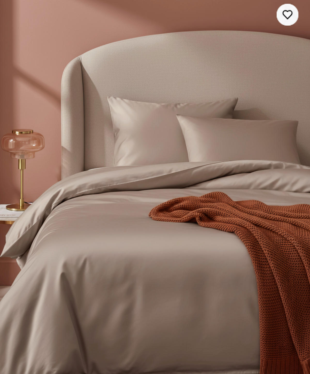 BETTWÄSCHE TANJA Satin 150/210 cm  - Taupe, Basics, Textil (150/210cm) - Novel
