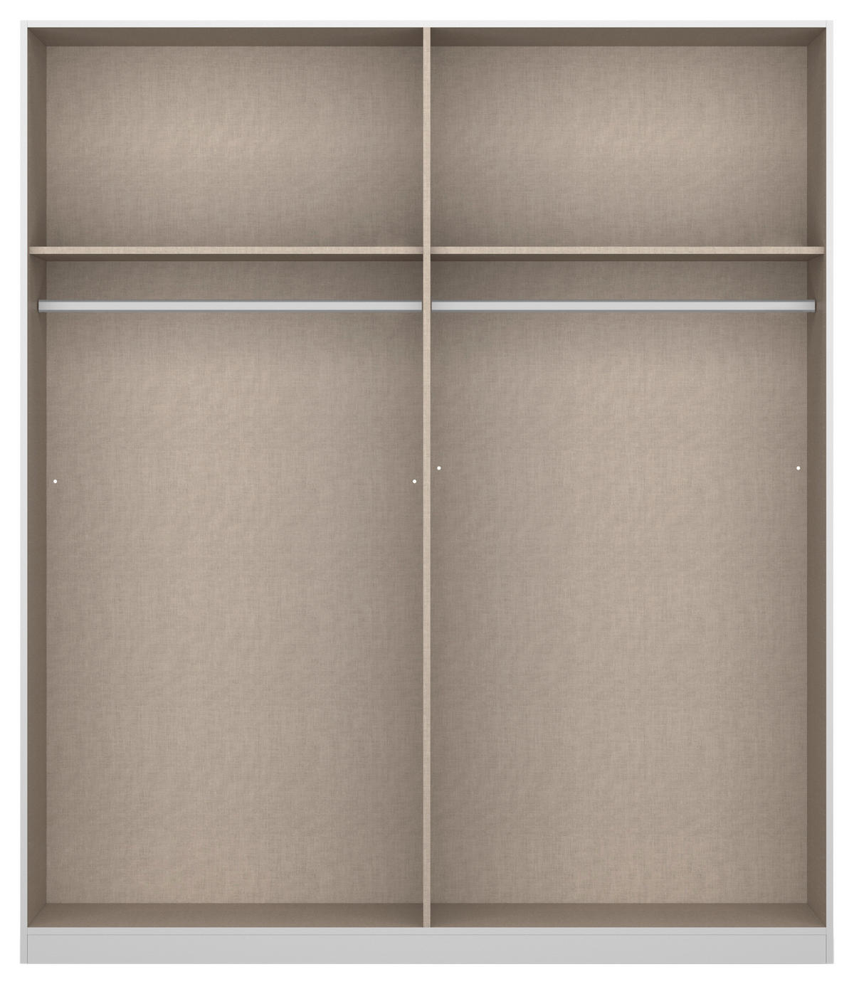 DREHTÜRENSCHRANK 181/210/54 cm 4-türig Weiß, Weiß Hochglanz  - Weiß Hochglanz/Weiß, MODERN, Glas/Holzwerkstoff (181/210/54cm) - Rauch Möbel