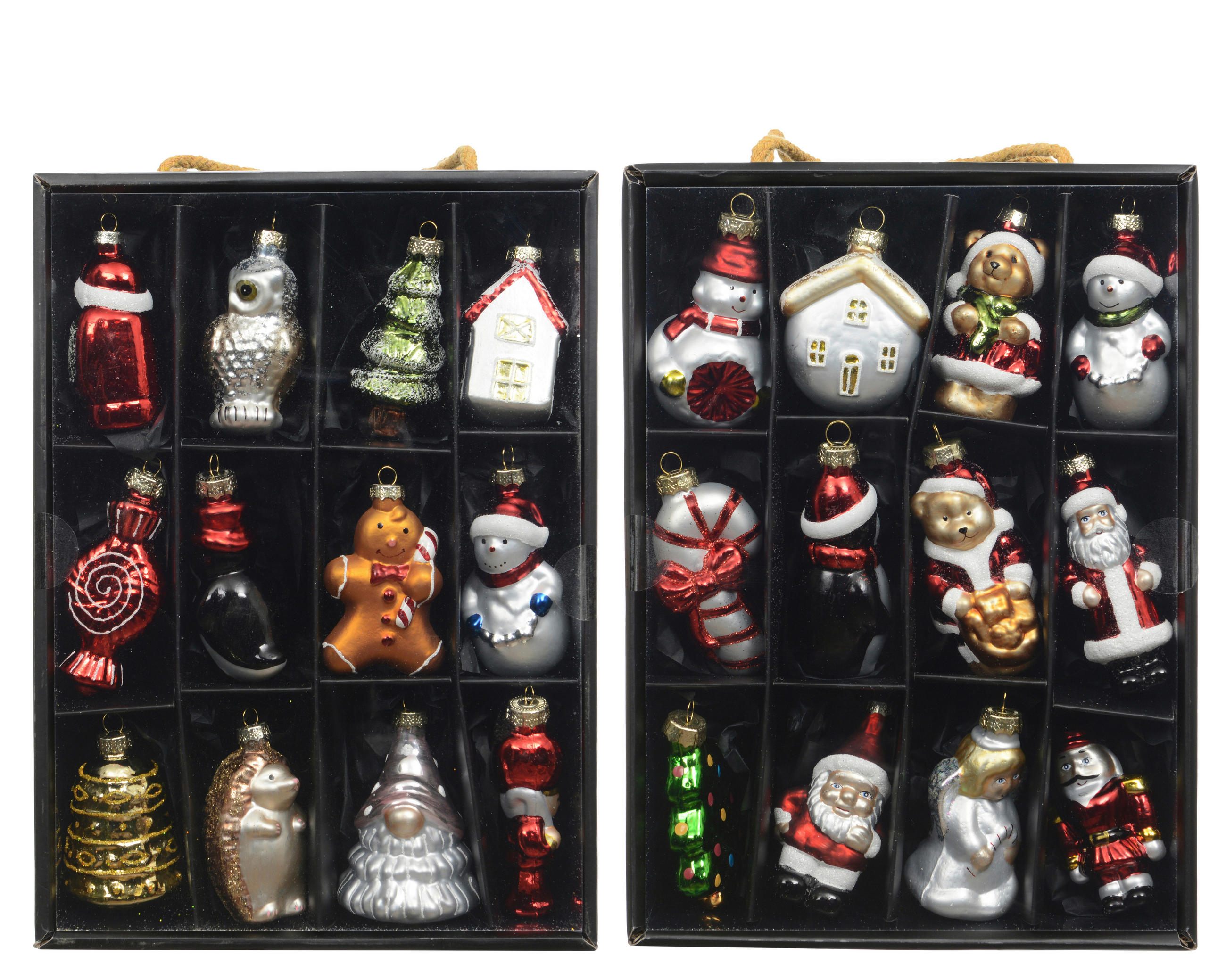 CHRISTBAUMKUGEL-SET  - Multicolor, Basics, Glas (4/5/8cm)