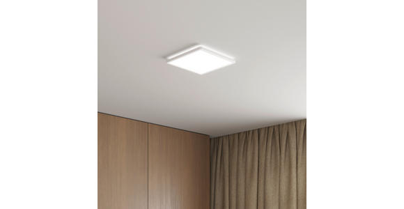 LED-DECKENLEUCHTE Giga 29,3/29,3/2,8 cm  - Weiß, Basics, Kunststoff (29,3/29,3/2,8cm) - Novel