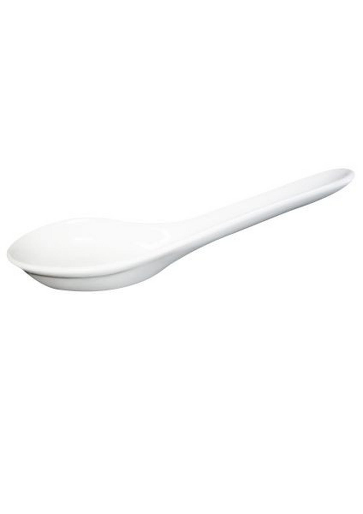 SERVÍROVACIA LYŽICA porcelán keramika  - biela, Basics, keramika (13,5/5/4,5cm) - Novel