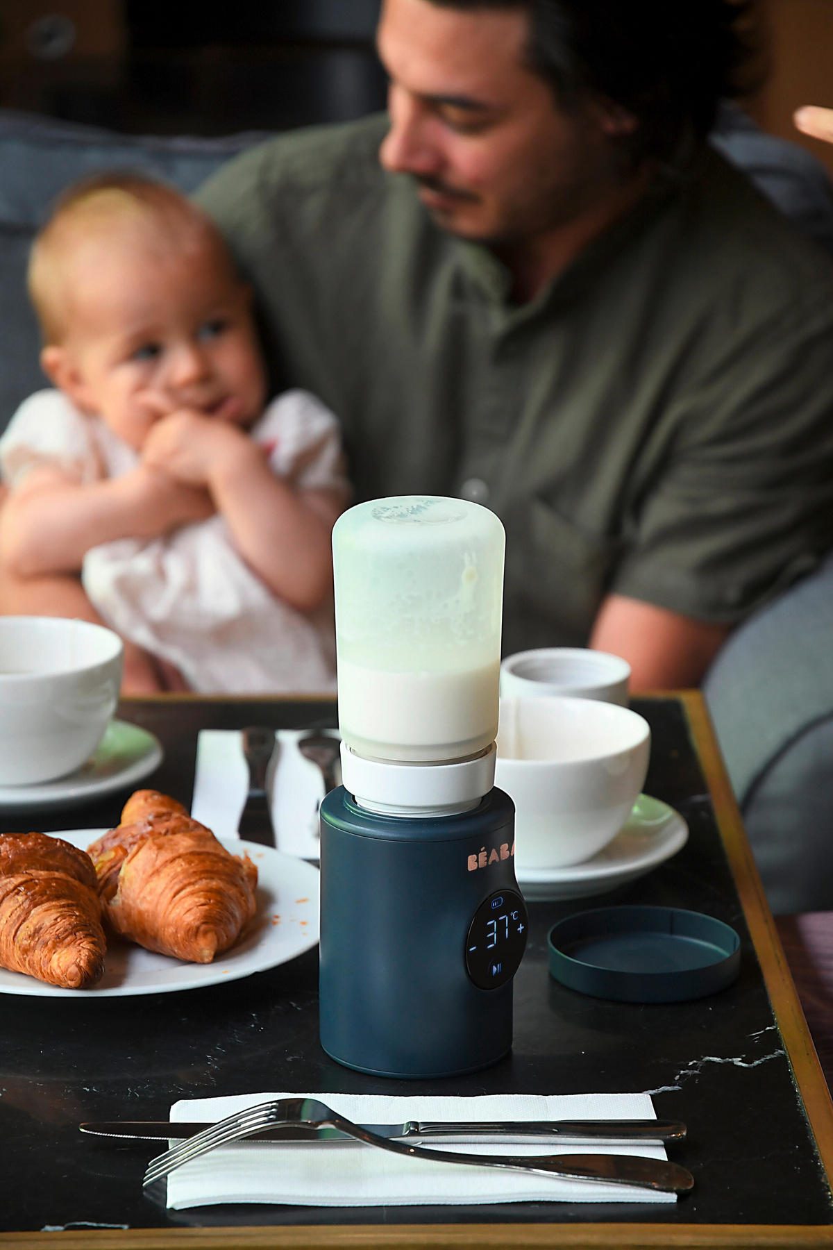 BABYKOSTWÄRMER Milk nomad  - Dunkelblau, Basics, Kunststoff/Metall (8,2/11,2/8,2cm) - Beaba