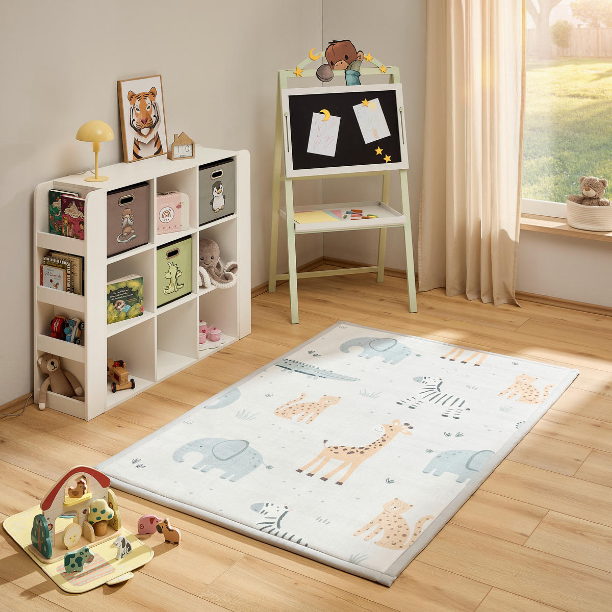 KINDERTEPPICH 120/170 cm Tier  - Beige/Multicolor, Trend, Textil (120/170cm) - Ben'n'jen