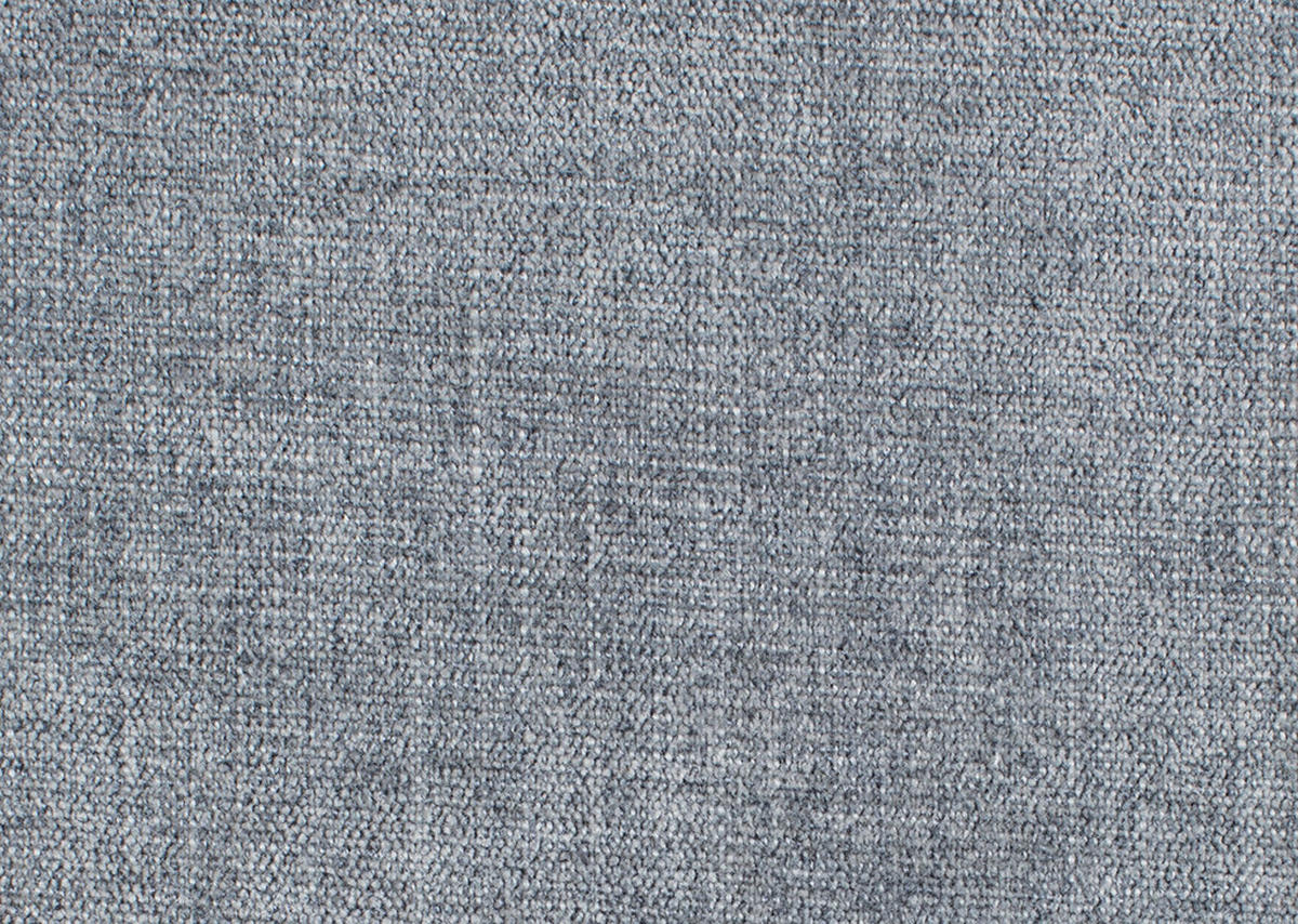 ECKSOFA in Flachgewebe Blaugrau  - Blaugrau/Schwarz, Design, Textil/Metall (191/252cm) - Dieter Knoll