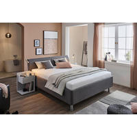 POLSTERBETT 180/200 cm  in  - Weiss/Anthrazit, Design, Holz/Kunststoff (180/200cm) - RUF Betten