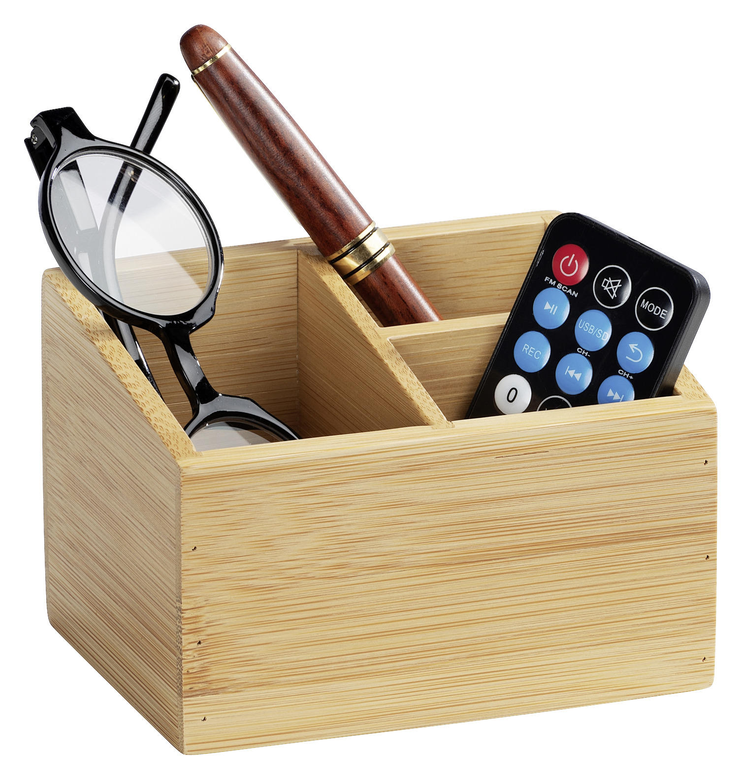 ORGANIZÉR hnědá - hnědá, Basics, dřevo (12/9/9cm)