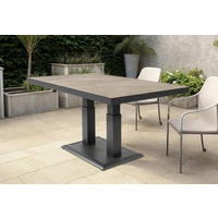 LOUNGE STOL   antracit, boje škriljevca  - boje škriljevca/antracit, Moderno, metal/keramika (140/85/50-72cm) - Ambia Garden