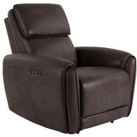 RELAXFÅTÖLJ i trä, metall, textil brun  - brun, Klassisk, metall/trä (99/91/102cm) - Best Price