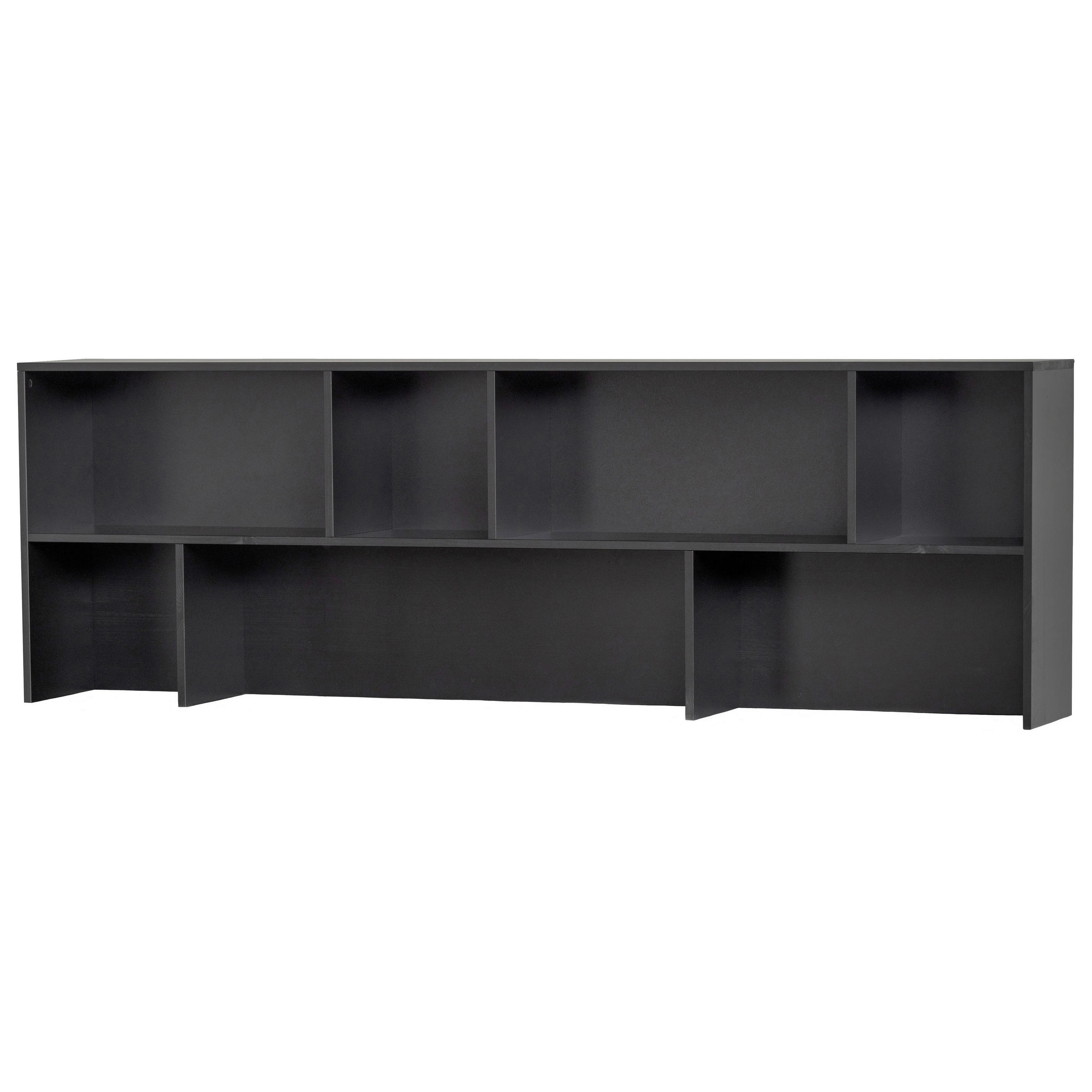AUFSATZSCHRANK 200/65/30 cm  - Schwarz, Design, Holz (200/65/30cm) - Livetastic