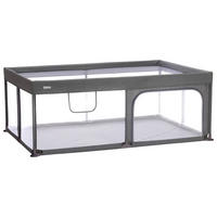 LAUFGITTER 180/120/68 cm  - Grau, Basics, Kunststoff/Metall (180/120/68cm) - Fillikid