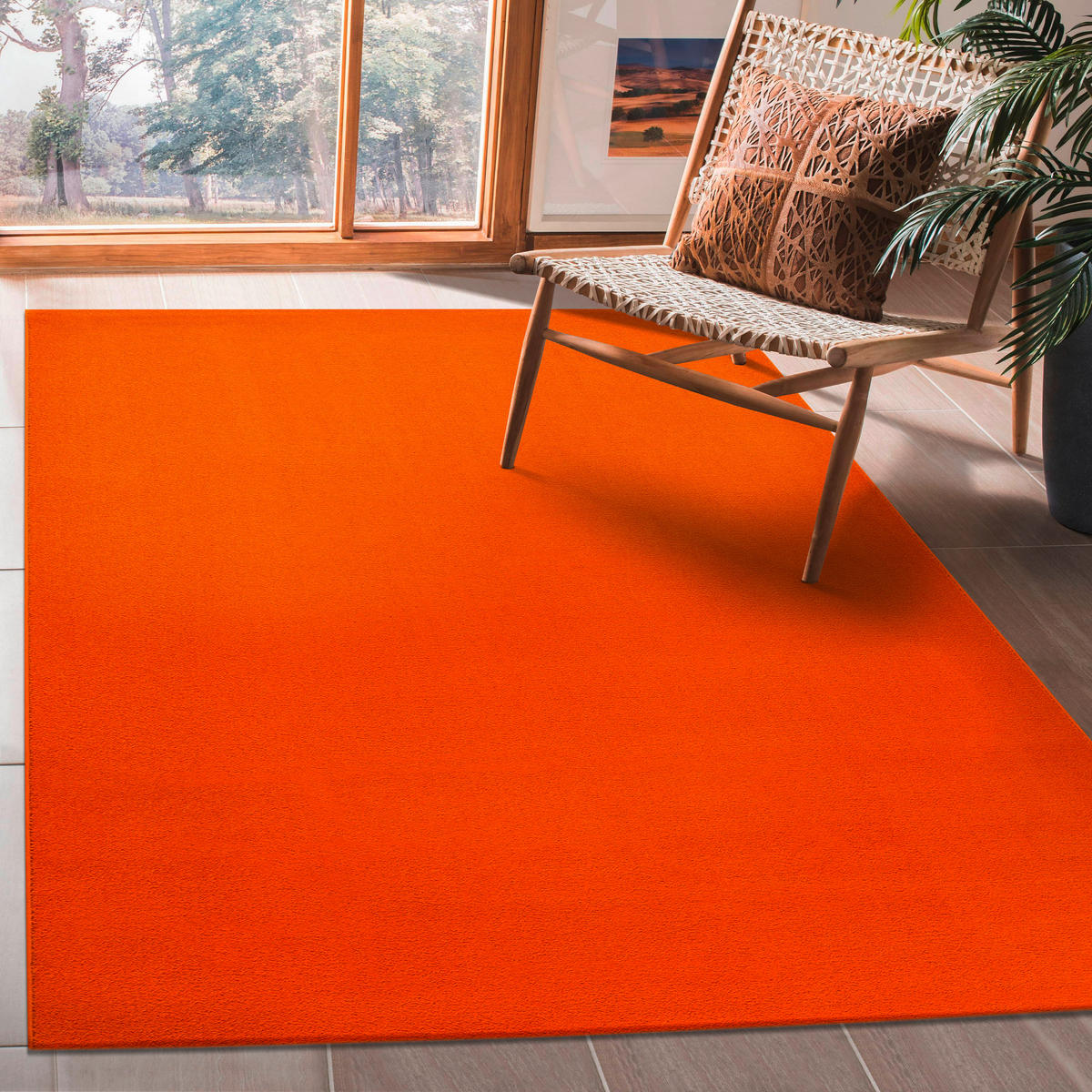 TKANA PREPROGA  Uni     140/200 cm    tkano  oranžna  - oranžna, Trendi, umetna masa/tekstil (140/200cm)
