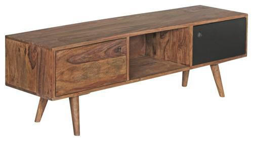 LOWBOARD  in 140/45/35 cm  - Sheeshamfarben/Schwarz, Design, Holz (140/45/35cm) - MID.YOU