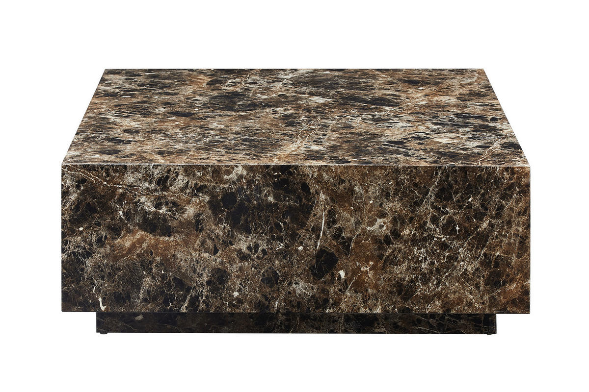 COUCHTISCH in Holzwerkstoff 90/90/35 cm  - Braun, Design, Holzwerkstoff (90/90/35cm) - Livetastic