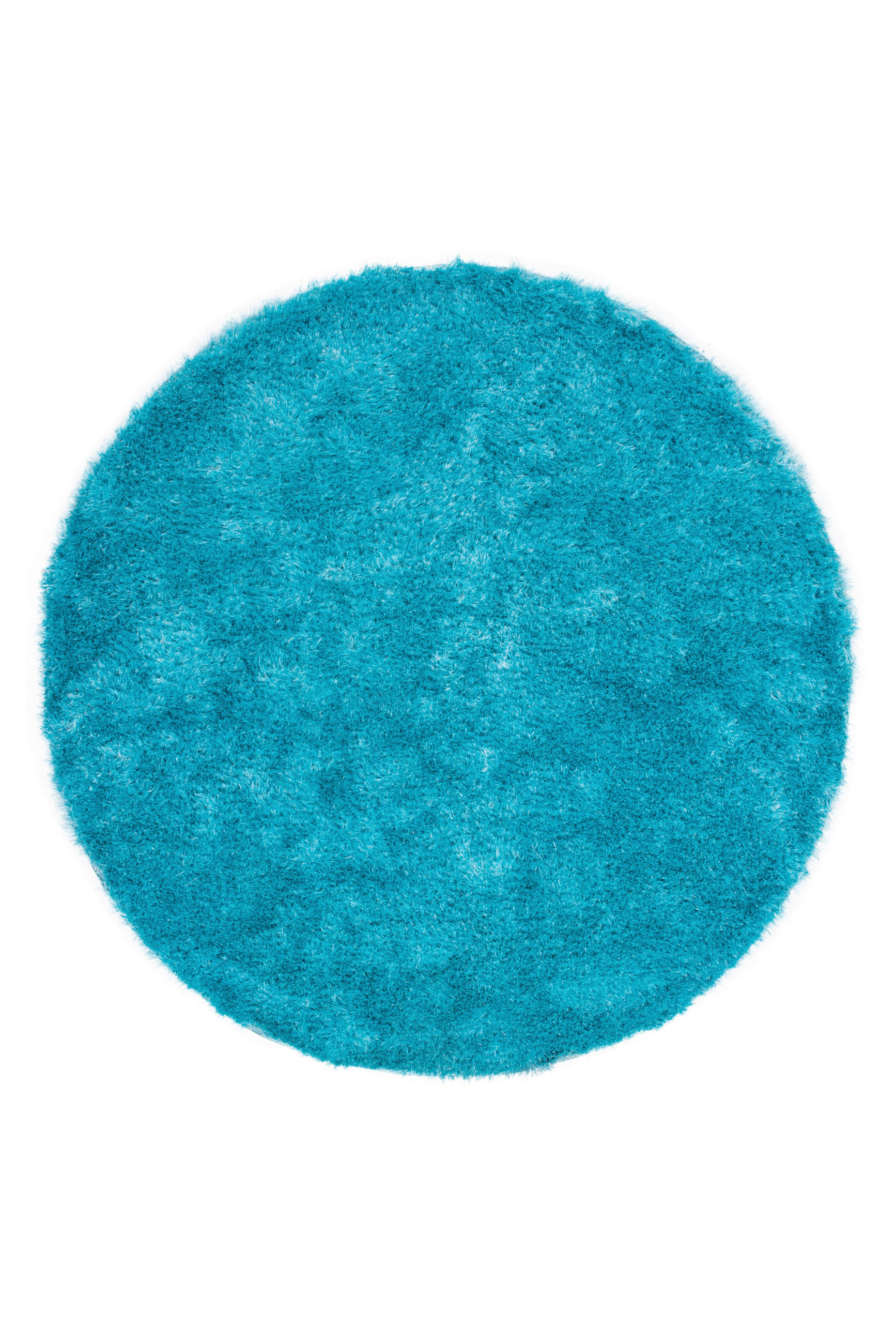 HOCHFLORTEPPICH 160 cm Blau rund  - Blau, Basics, Textil (160cm) - Kayoom