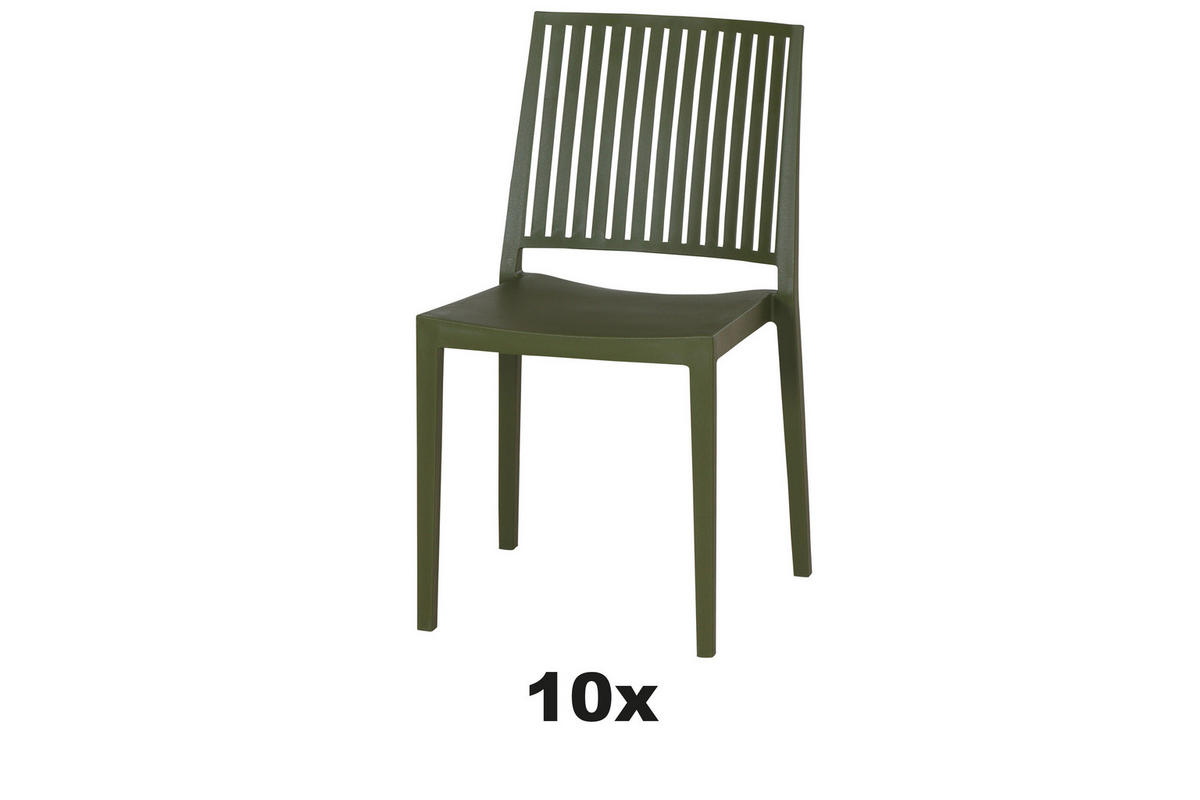 GARTENSESSEL-SET Kunststoff Grün  - Grün, Basics, Kunststoff (46/80/56cm) - Siena Garden
