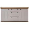 SIDEBOARD  200/100/47 cm 3 Schublade(n)  - Kaschmir/Eiche Artisan, ROMANTIK / LANDHAUS, Holzwerkstoff/Metall (200/100/47cm) - Landscape
