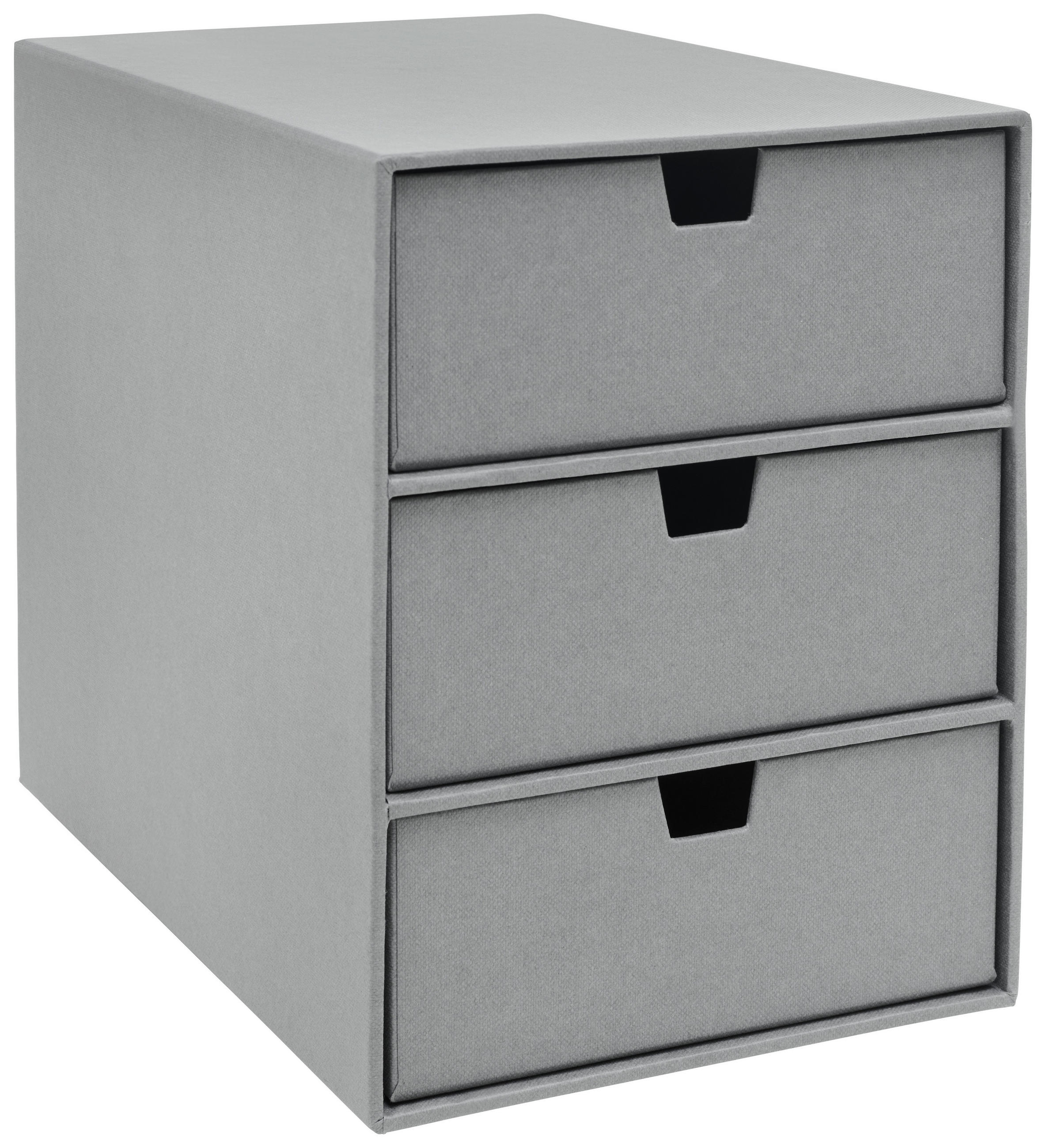 SCHUBLADENBOX  - Grau, Basics, Karton/Papier (16/25,2/20,5cm)