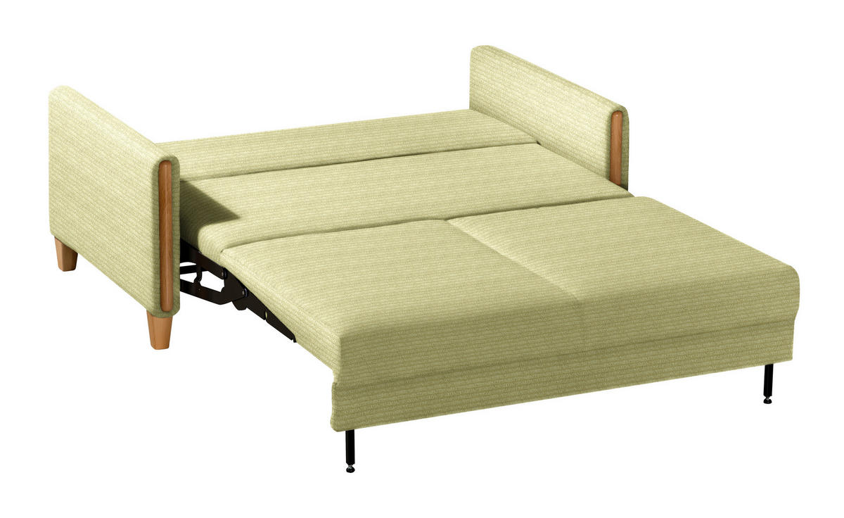 SCHLAFSOFA in Holz, Textil Hellgrün, Buchefarben  - Buchefarben/Hellgrün, Design, Holz/Textil (174/88/104cm) - Niels Andersson