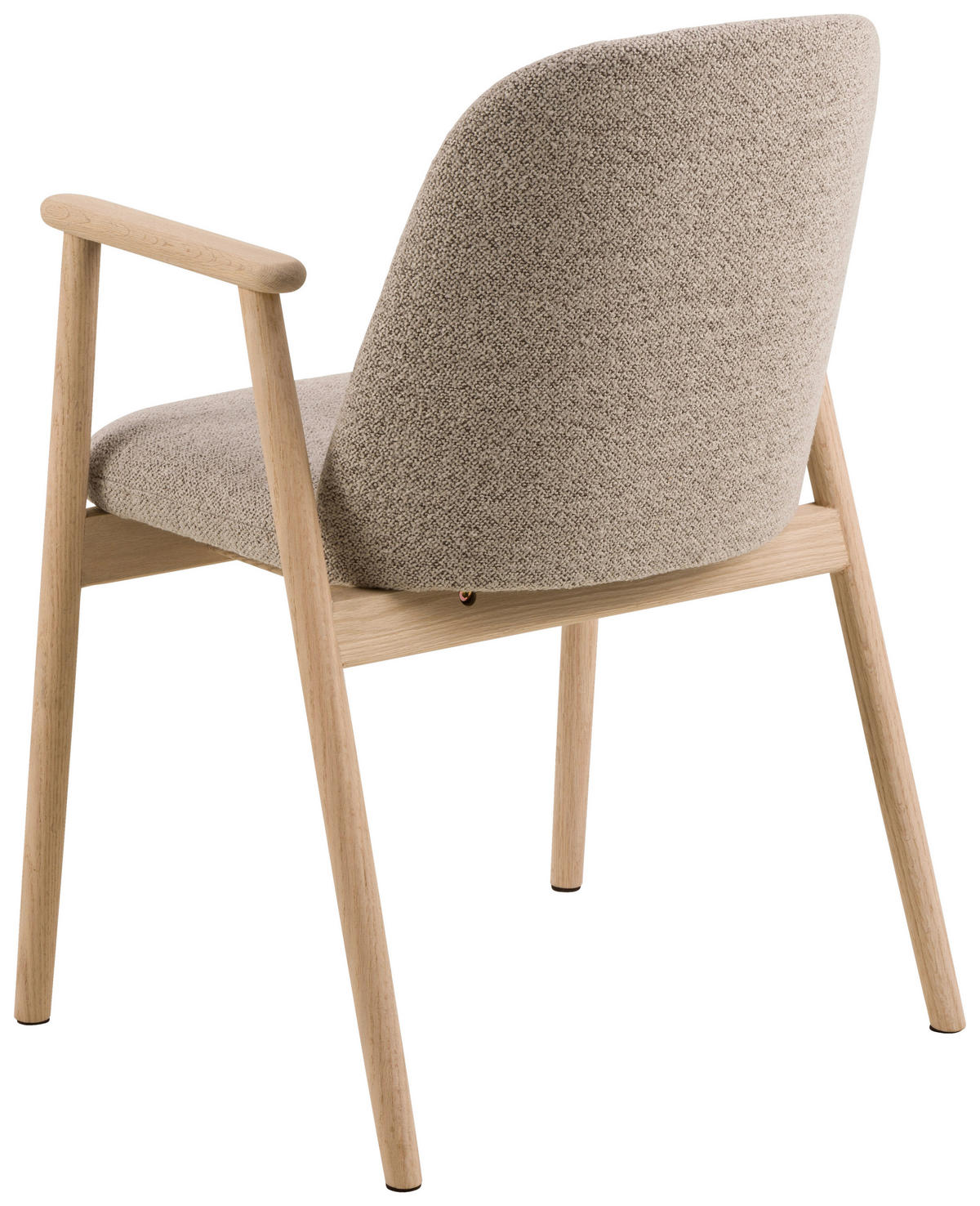 ŽIDLE S PODRUČKAMI, buklé, béžová - barvy dubu/světle hnědá, Moderní, dřevo/textil (55,5/80,5/57cm) - Livetastic