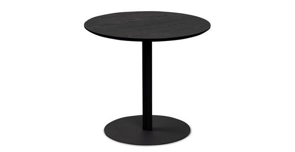 BEISTELLTISCH rund Schwarz  - Schwarz, Design, Holzwerkstoff/Metall (48/48/43cm) - Xora