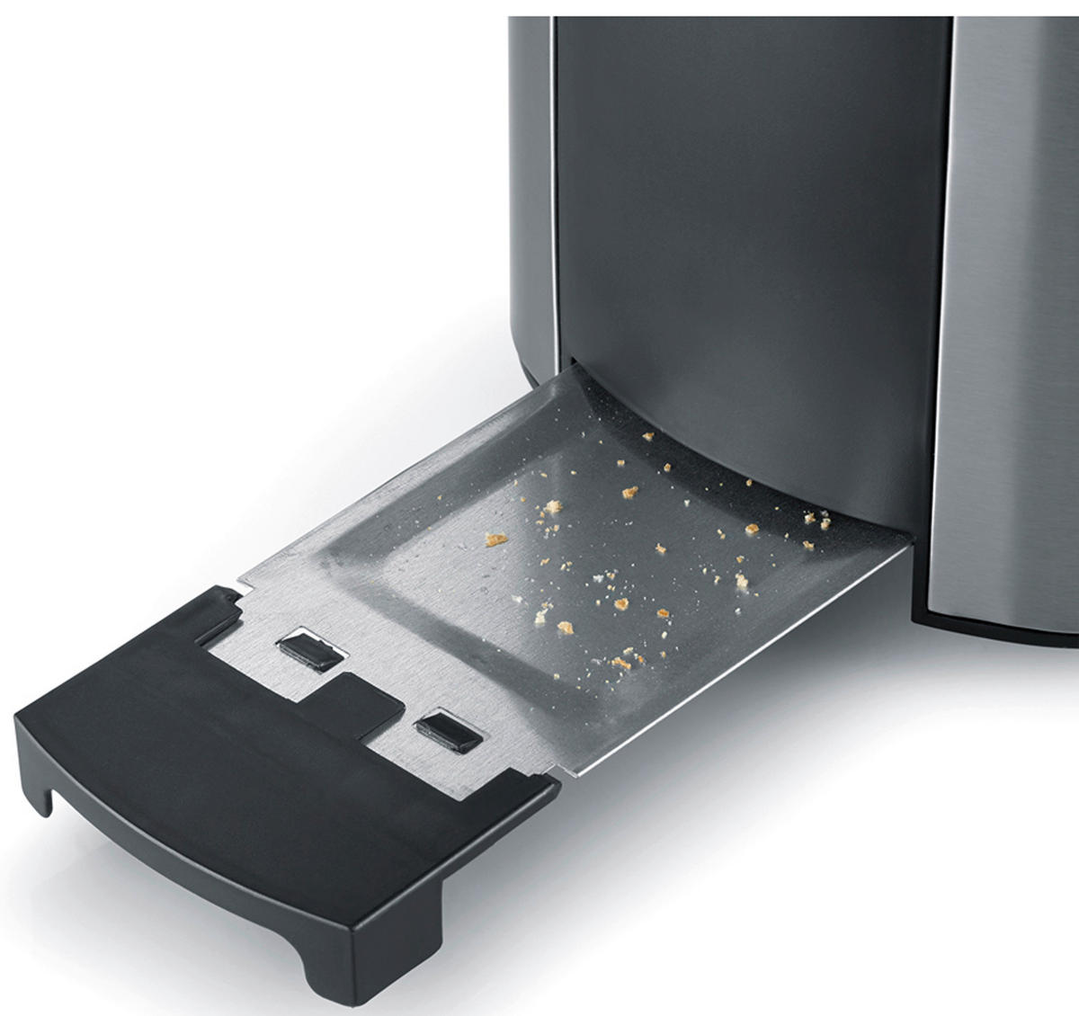 TOASTER  - Edelstahlfarben/Schwarz, Trend, Kunststoff (26,5/19,5/18cm) - Severin