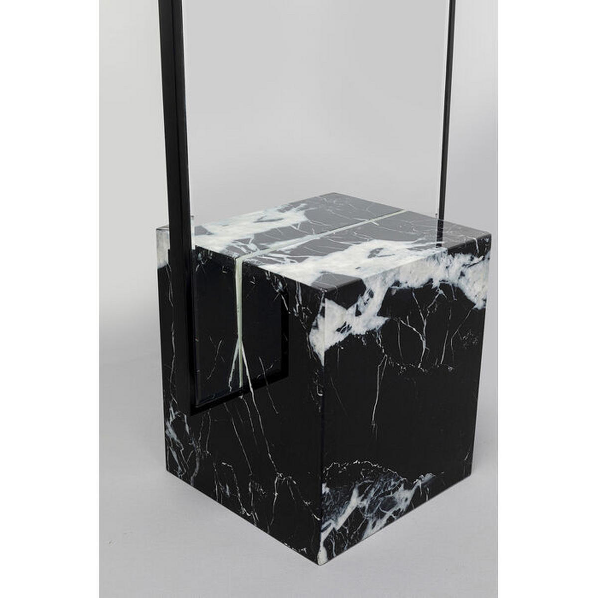 STANDSPIEGEL 46/180/30 cm  - Schwarz/Grau, Design, Glas/Naturmaterialien (46/180/30cm) - Kare-Design