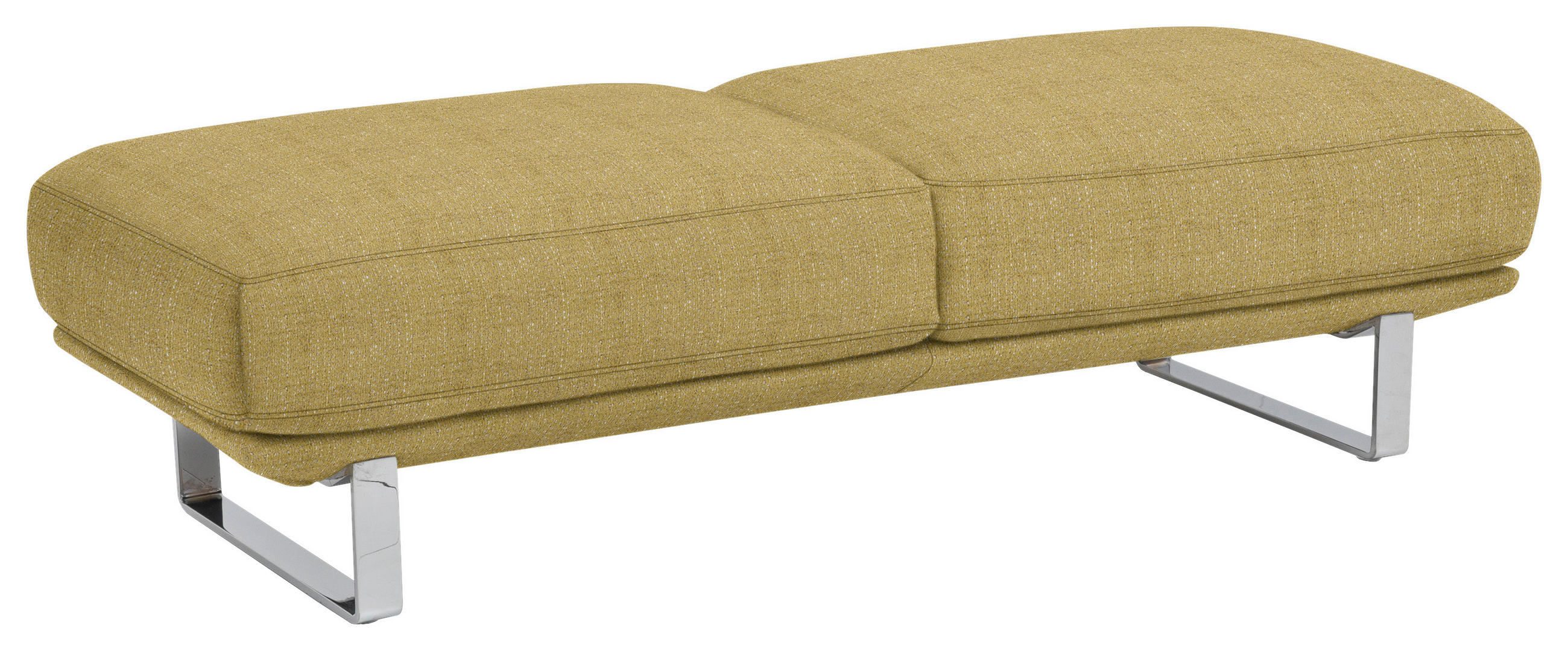 HOCKER in Textil Gelb  - Gelb, Design, Textil/Metall (160/44/60cm) - Dieter Knoll