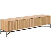 NIZKA OMARICA naravne barve, črna  - črna/naravne barve, Design, kovina/leseni material (176,4/45/40cm) - Livetastic