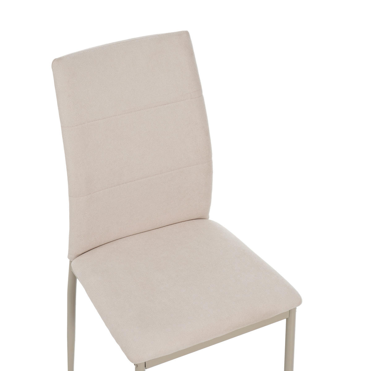 STUHL Mikrofaser Champagner, Beige  - Champagner/Beige, KONVENTIONELL, Textil/Metall (43/93/54cm) - MID.YOU