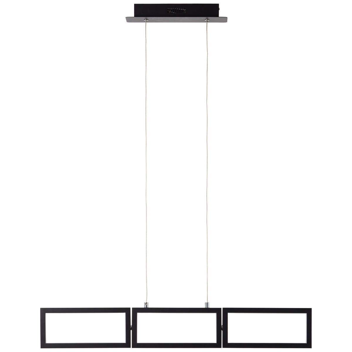 LED-HÄNGELEUCHTE 80,5/12/120 cm  - Schwarz, Design, Kunststoff/Metall (80,5/12/120cm) - Brilliant
